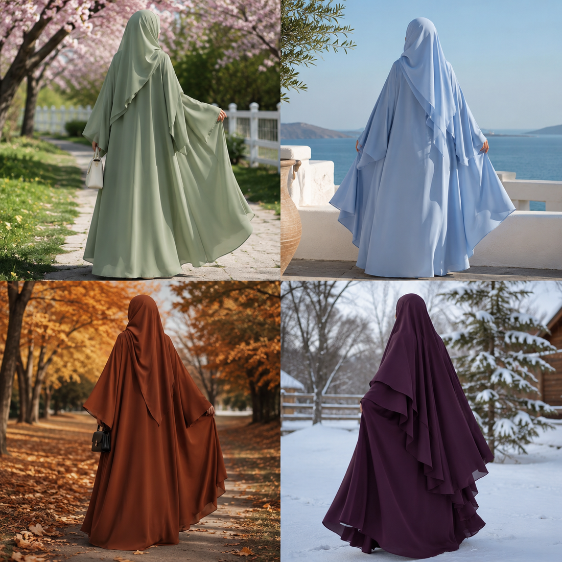 Comment choisir les bonnes couleurs d'abayas pour sa boutique ? Les teintes qui se vendent le mieux