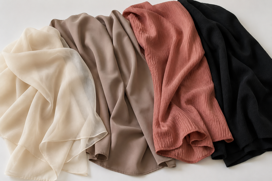 Les matières les plus agréables en été pour un hijab ou une abaya
