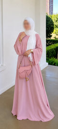 Abaya Triple Cloche Rosaline Rose Pastel