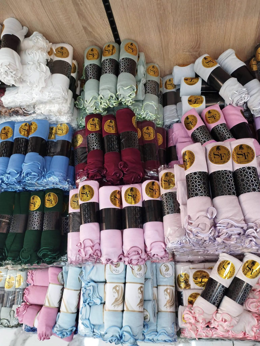 Hijab Bisou-Bisou Jersey à bords Ondulés