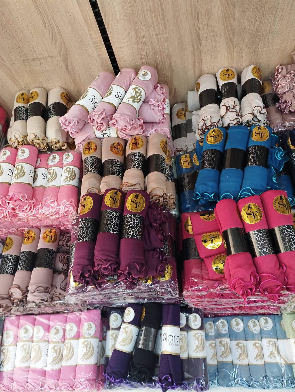 Hijab Bisou-Bisou Jersey à bords Ondulés