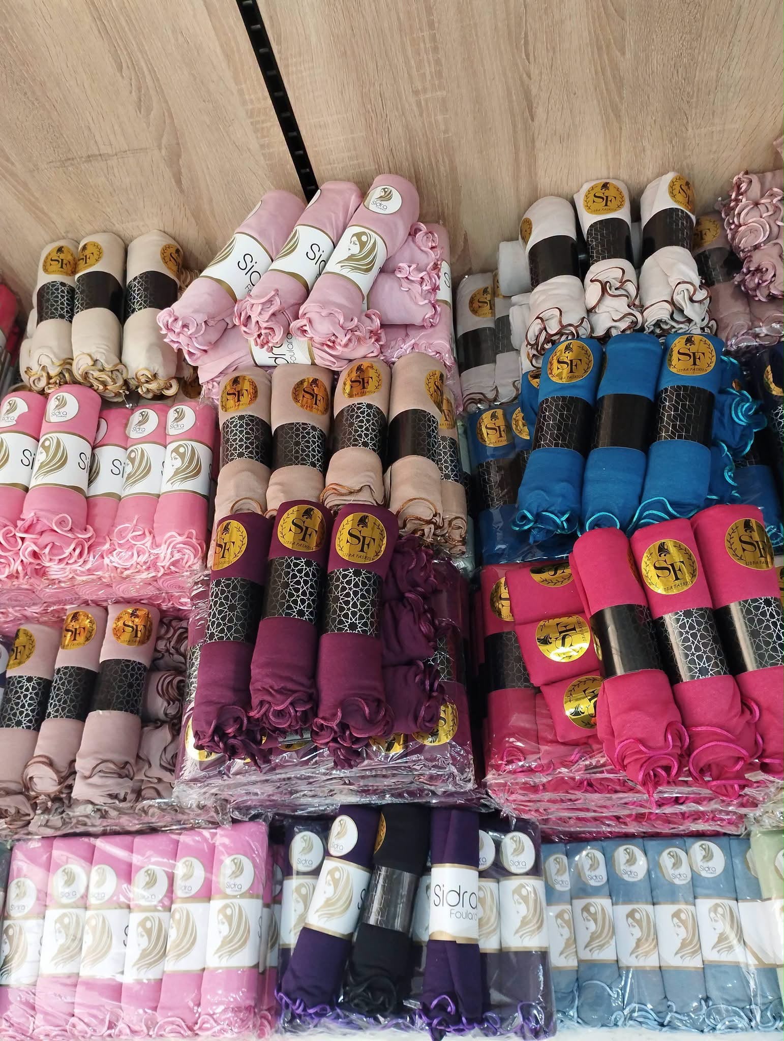 Hijab Bisou-Bisou Jersey à bords Ondulés