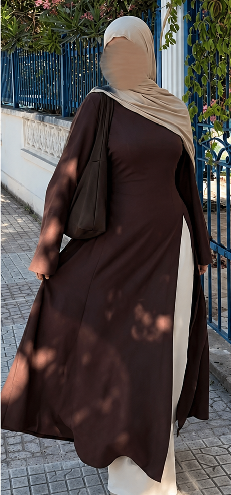 Ensemble tunique fendue & pantalon large